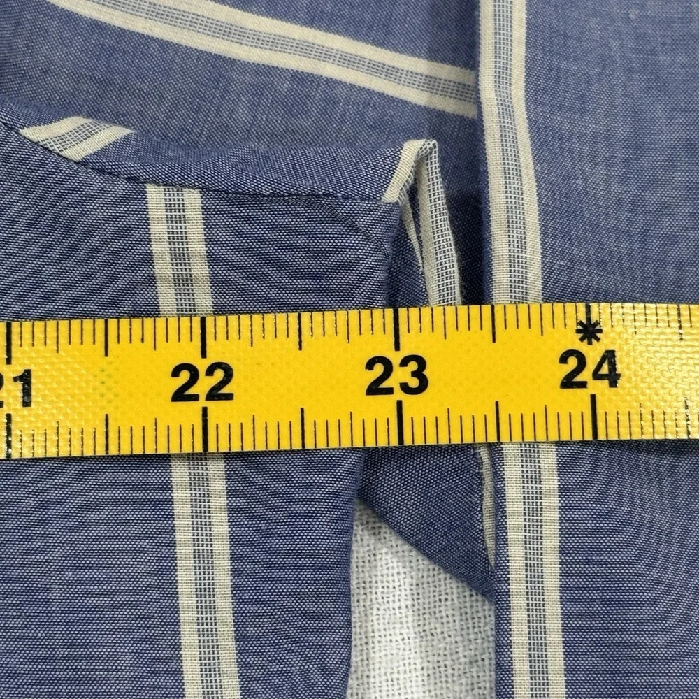 Panhandle Slim Pearl Snap Blue Western Shirt Men's Large 16-35 Made In USA